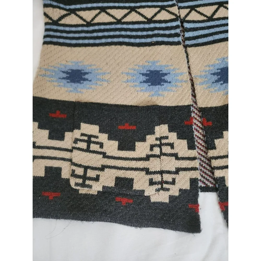 Telluride Clothing Company Women's Fair Isle Open Front Jacket Cardigan Medium - Picture 4 of 10